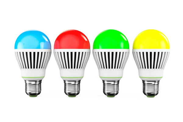 Multicolored LED bulbs — Stock Photo, Image