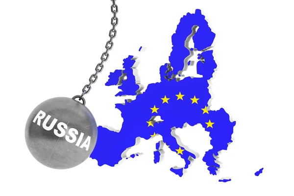 Russia Distruggere il concetto di Europa — Foto Stock