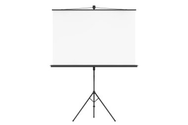 boş projeksiyon perdesi