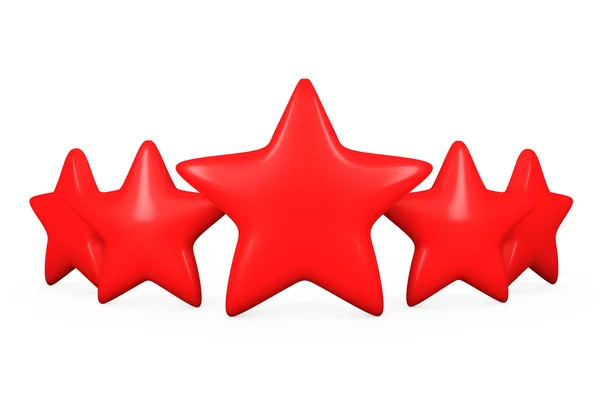 Five Red Stars — Stock Photo, Image