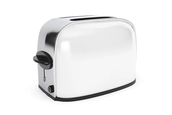 Кухонна техніка. Вінтажний білий тостер — стокове фото