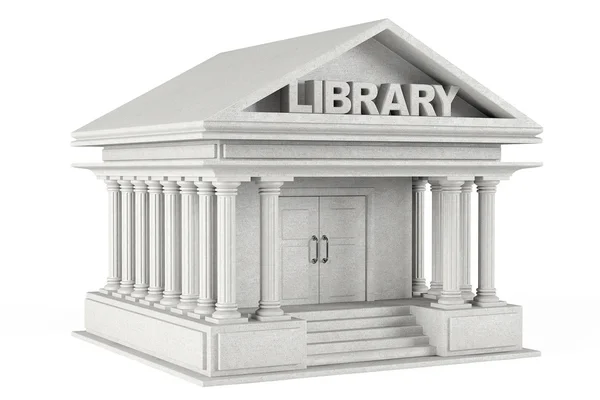 Édifice de bibliothèque à gros plan — Photo