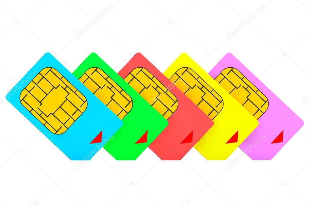 Mutlicolored SIM Cards