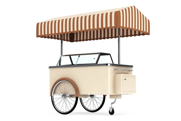 Ice cream vagn. 3D-rendering — Stockfoto