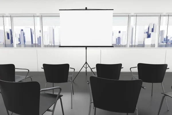 Projection Screen and Chairs — Stock Photo, Image