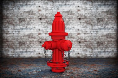 Red Fire Hydrant extreme closeup