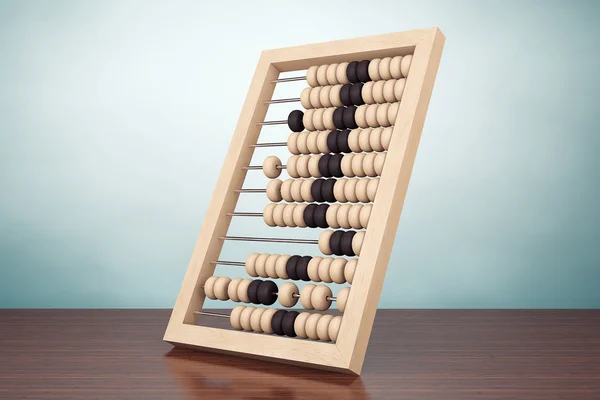 Old Style Photo. Vintage wooden abacus — Stockfoto