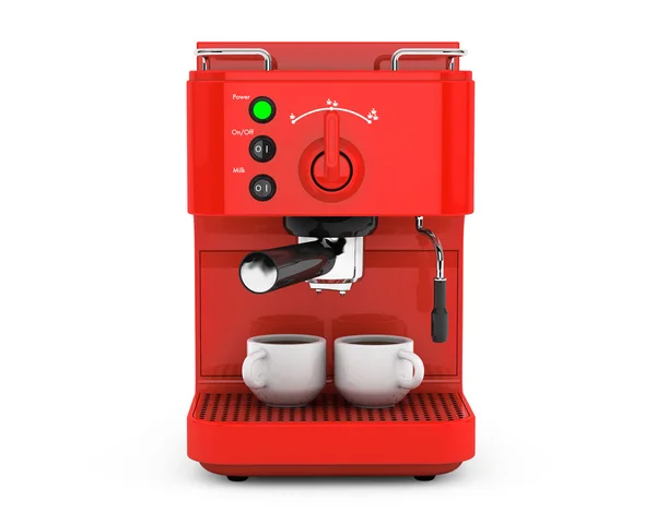 Кофейная машина для приготовления кофе. 3d-рендеринг — стоковое фото