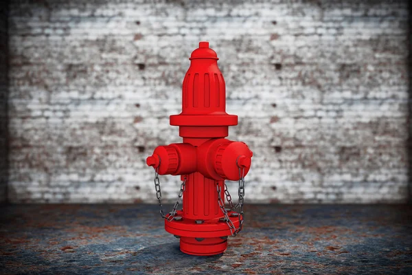 Red Fire Hydrant extreme closeup — Stok fotoğraf