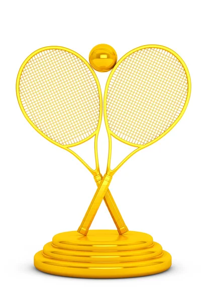 Golden Tennis Trophy — Stock Photo, Image