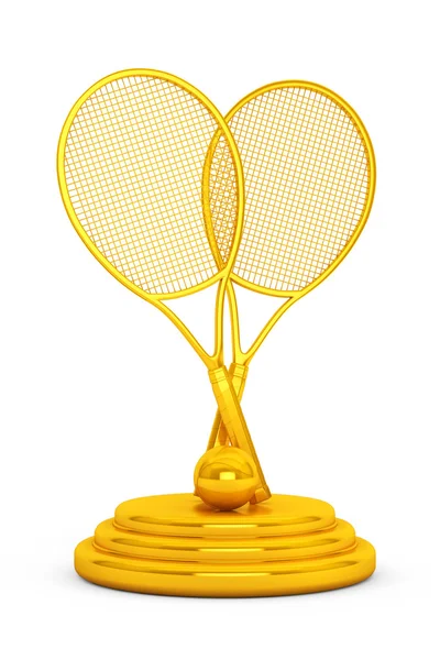 Golden Tennis Trophy — Stock Photo, Image