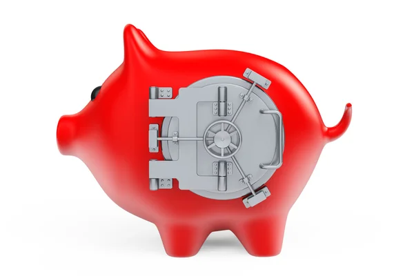 Piggy Bank as Banking Safe – stockfoto