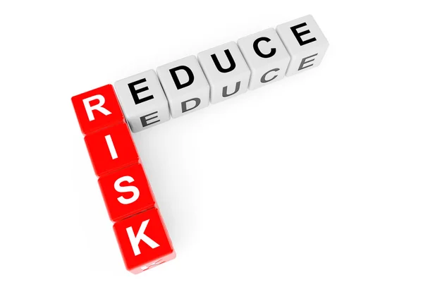 Reduce Risk Crossword — Stock Photo, Image