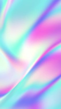 Sosyal medya için 4k dikey çözünürlük videosu: Pembe, mavi ve nane tonlarında yumuşak gradyan dalgalarla pürüzsüz pastel soyut arkaplan. Kusursuz Döngülü Animasyon Zarif Sanal Doku