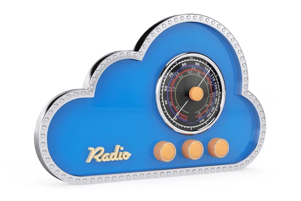 3d Cloud as Vintage Radio — Stock Photo, Image