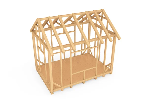 Construção de casa de madeira — Fotografia de Stock
