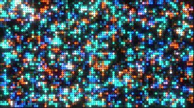 4k Çözünürlük Videosu: Parti ve Kutlama Konsepti. Soyut Çok Renkli Parlak Işıklar Şablonu Kusursuz Döngülü Karanlık Arkaplan Canlandırması