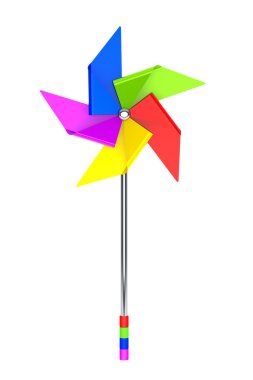 Colored Toy Pinwheel Windmill clipart