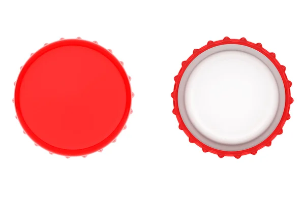 Red Bottle Caps — Stock Photo, Image