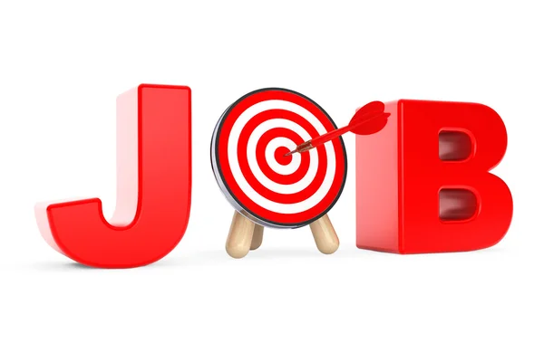 Darts Target as Job Sign — Stock Photo, Image