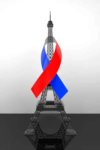 Koncepcja 13 2015 listopadzie. Módlcie się za znak Paryżu — Zdjęcie stockowe