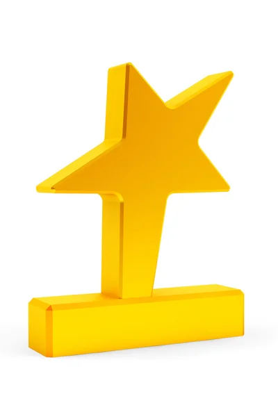 Golden Star Award Trophy — Stockfoto
