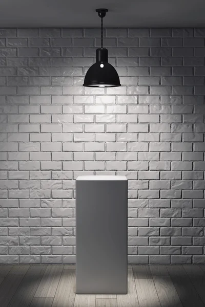 Witte Stand en plafondlamp — Stockfoto