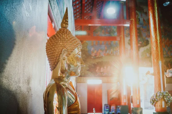 Bunte Goldene Asiatische Buddha Bilder Chiangmai Thailand — Stockfoto