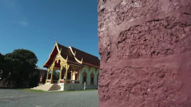 Beautifully Constructed Churches Thailand Use Religious Ceremonies — Stock Video