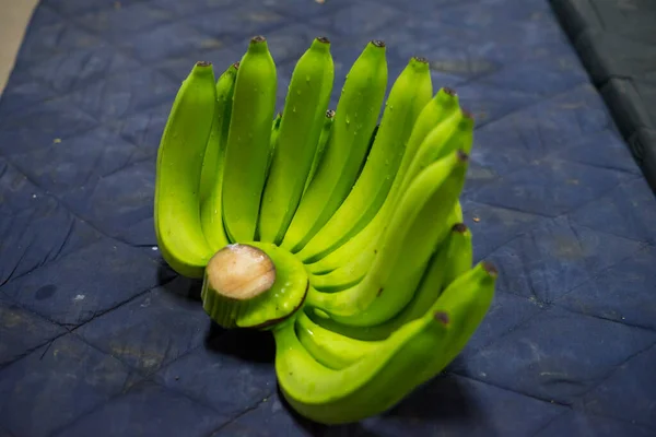 Bunches of fresh green thailand banana