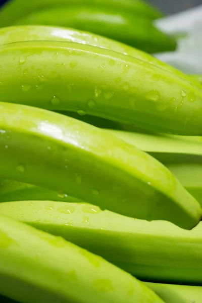 Bunches of fresh green thailand banana