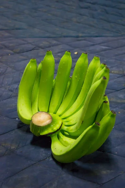 Bunches of fresh green thailand banana