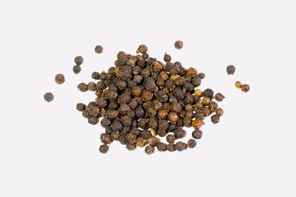 Black Pepper Placed White Background — Stock Photo, Image