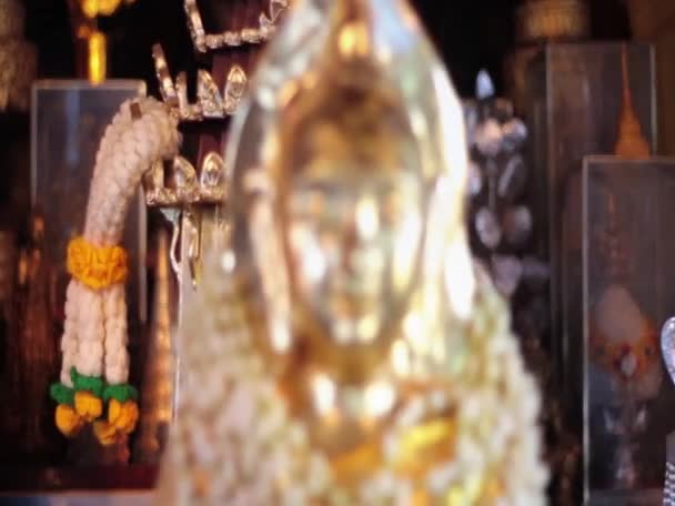 Buddha Bild Wat Phra Att Doi Kham Temple Nära Chiang — Stockvideo