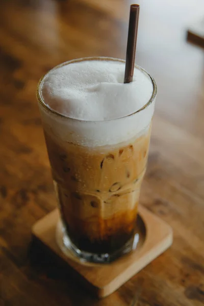 Kopi Dengan Dan Krim — Stok Foto