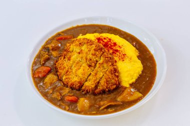 Tonkatsu, Japon kızartılmış domuz pirzolası ve köri.