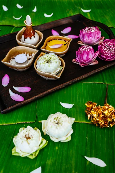 Tayland spa salonunun ayrıntıları, Spa malzemeleri (yağ)