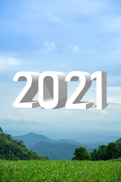 Koncepce Nových Vyhlídek Růst Rozvoj Roku 2021 — Stock fotografie