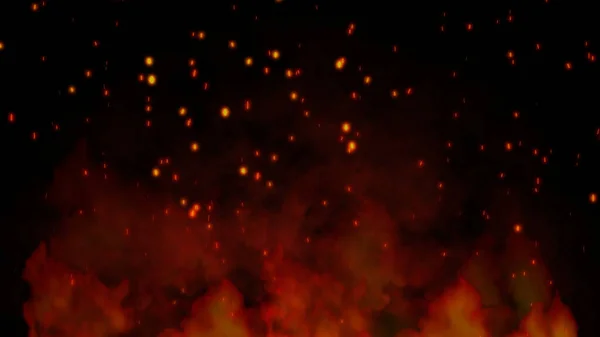 Beautiful abstract background on the theme of fire