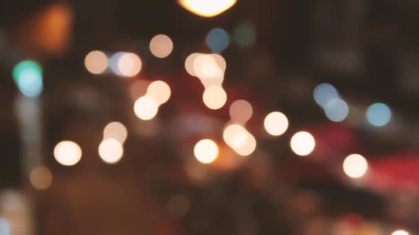 チェンマイシティライトの素敵なボケ — ストック動画
