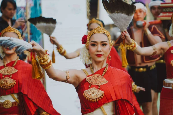 Чайангмай Тайланд Апреля 2019 Года Традиционное Шоу Культуры Ланны Фестивале — стоковое фото