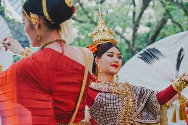 Chiangmai Tailandia Abril 2019 Espectáculo Cultura Tradicional Lanna Festival Songkran — Foto de Stock