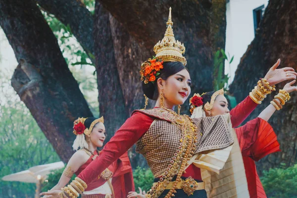 Chiangmai Tailandia Abril 2019 Espectáculo Cultura Tradicional Lanna Festival Songkran — Foto de Stock