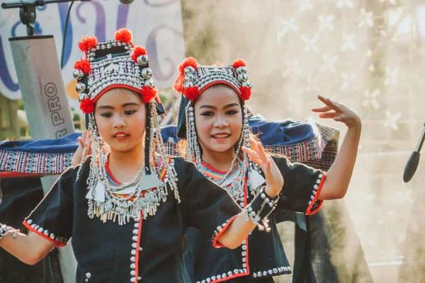 Chiangmai Thailand Aprilie 2019 Spectacolul Tradițional Lanna Culture Concertează Festivalul — Fotografie, imagine de stoc