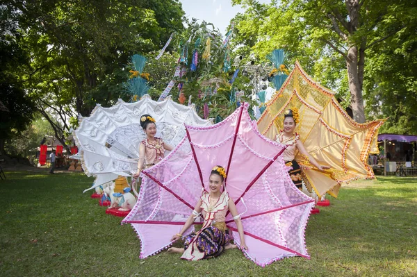 Chiangmai Tailandia Abril 2018 Espectáculo Cultura Tradicional Lanna Festival Songkran — Foto de Stock