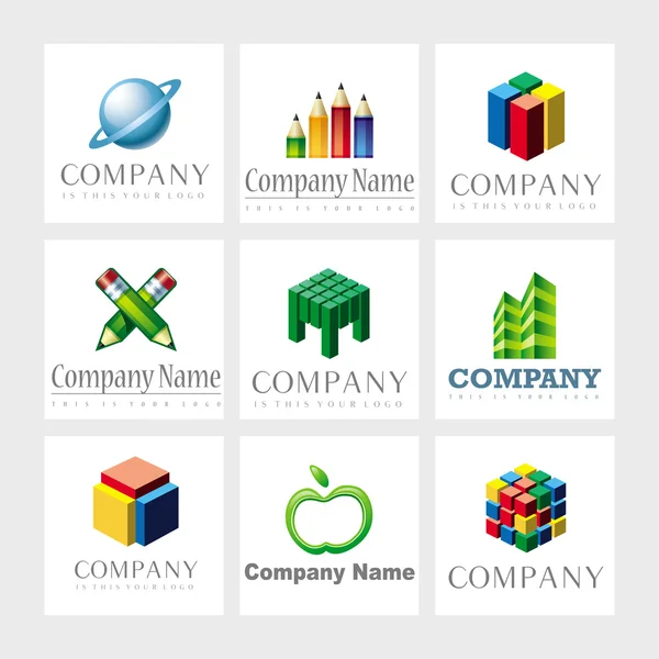 Elementos de design do logotipo do vetor — Vetor de Stock