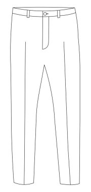 İzole edilmiş, dış görünüş, çizim pantolonu, pantolon
