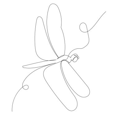 Yusufçuk çizimi, çizimi, vektörü, izole edilmiş.