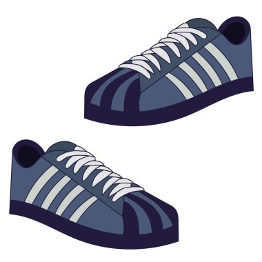 düz stil erkekler mavi spor ayakkabılar