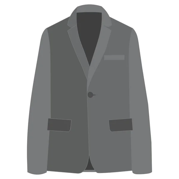 Vecteur Isolé Veste Homme Style Plat — Image vectorielle